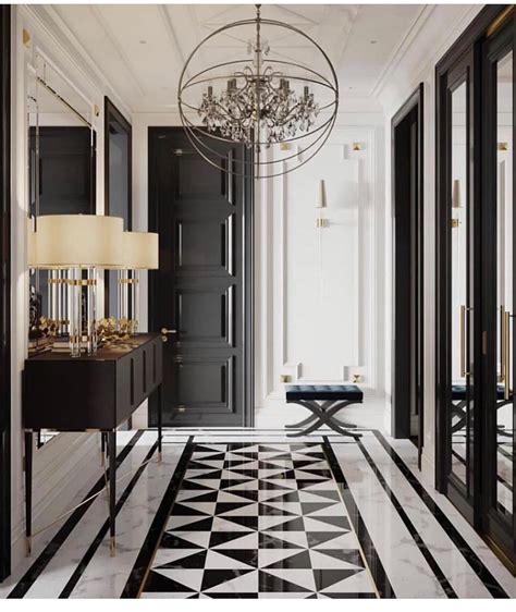 😍 📸credi Contemporary Hallway Marble Flooring Design Home