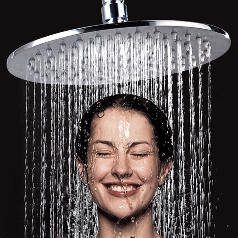 Shower Head For Low Water Pressure Handheld Thin 201 Spray Stainless