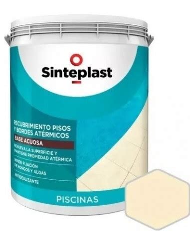 Piscina Recubrimiento Acríl P Pisos Atérmicos Blanco 4 Lts Sinteplast