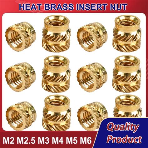 M M M M M M Brass Insert Nut Hot Melt Heat Knurled Embed