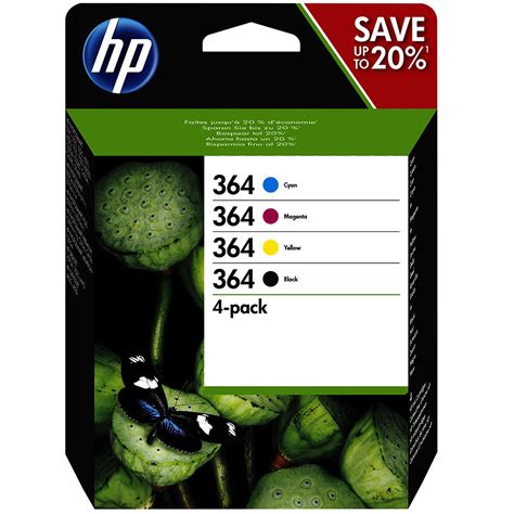 HP 364 Pack Combo De 4 N9J73AE Noir Cyan Magenta Et Jaune