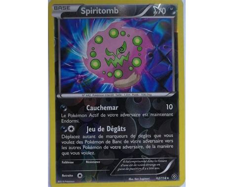 Spiritomb Carte Reverse Rare Pv Xy Xy Offensiv