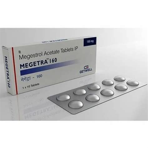 Megestrol Megetra 160mg Tablet, 10 Tablets In 1 Strip at Rs 750/stripe ...