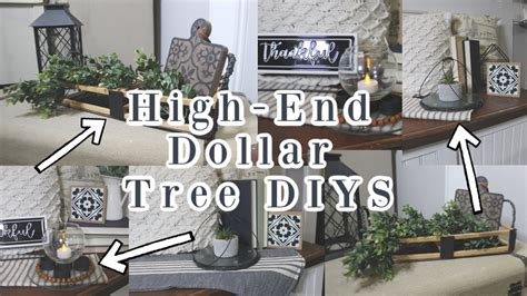 High End Dollar Tree Diys Modern Farmhouse Decor Diy Youtube