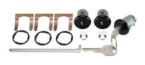 62 91 GM Doors Trunk Lock Set Black PY135B Max Performance