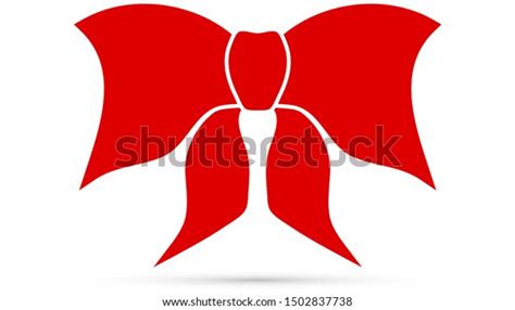 Red Bow Ribbon Icon Vector Illustration Stock Vector Royalty Free 1502837738 Shutterstock