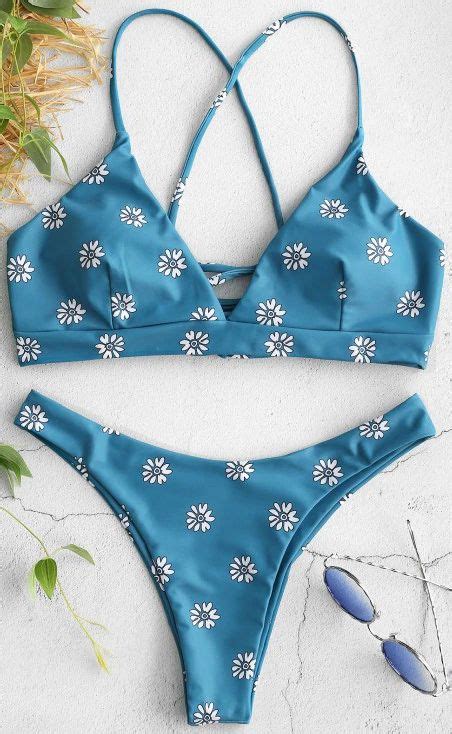 Made Of Fine Swimming Fabric This Floral Bikini Set Will Add Much Of