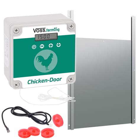 Hühnerklappe VOSS farming Chicken Door Set Automatisch Türöffnung