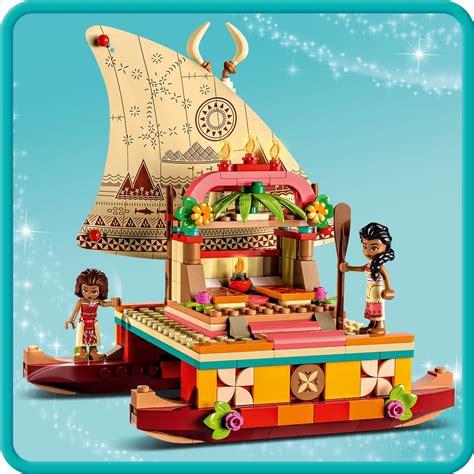 Lego Disney Moanas Wayfinding Boat Building Toy Set