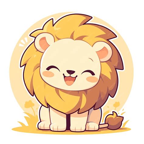 Premium Vector | A majestic lion teacher cartoon style