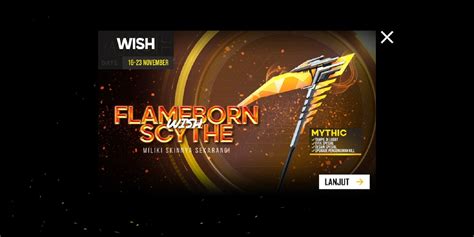 Cara Mendapatkan Skin Flameborn Scythe Free Fire Ff Esportsku