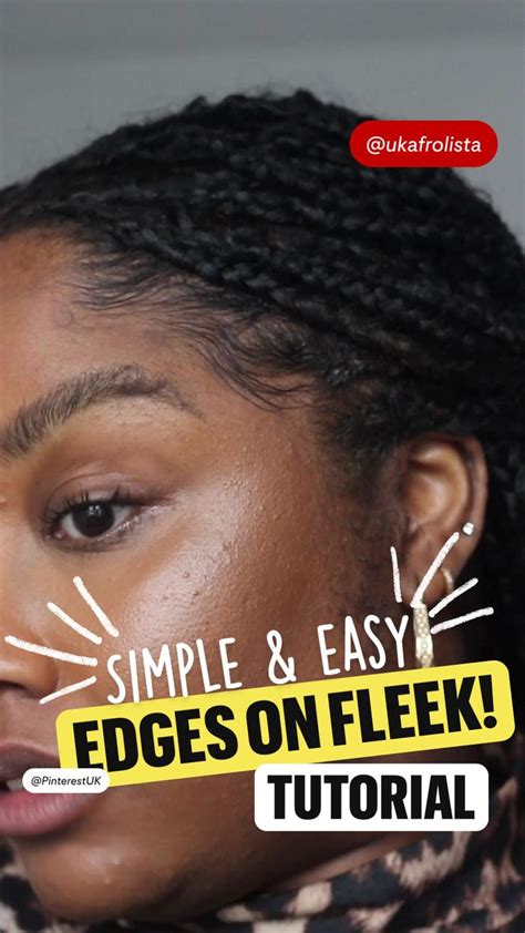 SIMPLE & EASY EDGES TUTORIAL | NATURAL HAIR | EDGES ON FLEEK ...