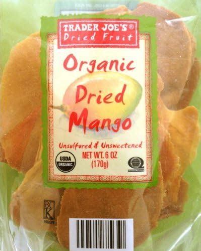 Trader Joes Dried Fruit Soft And Juicy Mango 6 Oz Grocery