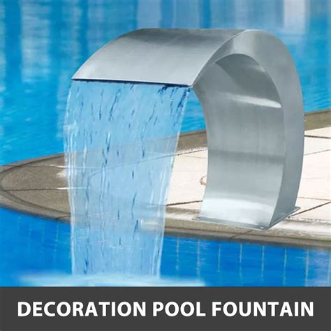 Vevor Vevor Fuente Cascada Para Piscina Acero Inoxidable Fuente De