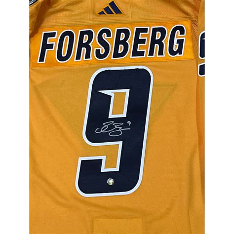 Filip Forsberg Autographed Nashville Predators Adidas Reverse Retro