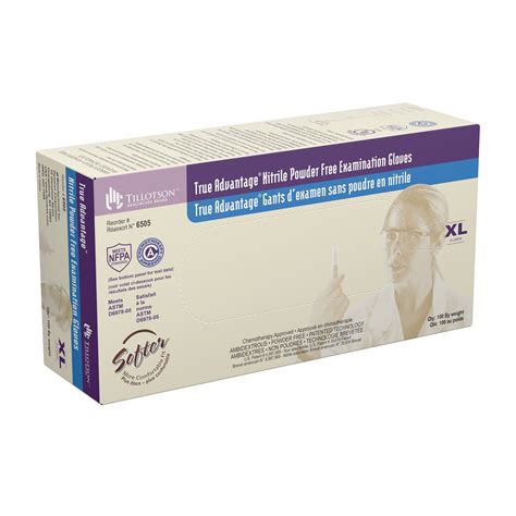True Advantage® Nitrile Exam Gloves- Powder-Free - XL - Essential