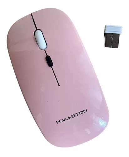 Mouse Hmaston Wireless Recarreg Vel Ghz Sem Fio E Cor Rosa