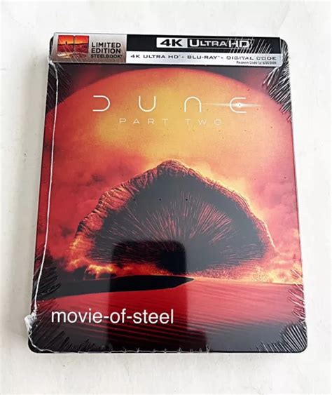 STEELBOOK DUNE PARTE Dos 4K UHD Blu ray Digital Edición Limitada