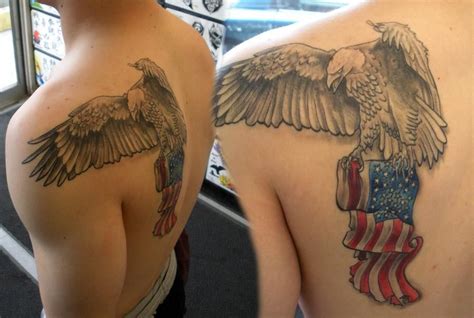 Eagle Carrying Flag By PainlessJames On DeviantArt Flag Tattoo