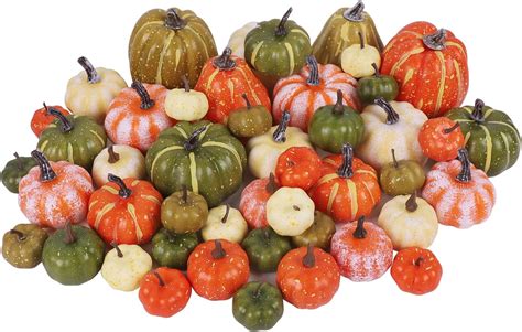 Amazon Winemana Pcs Assorted Size Artificial Pumpkins Fall