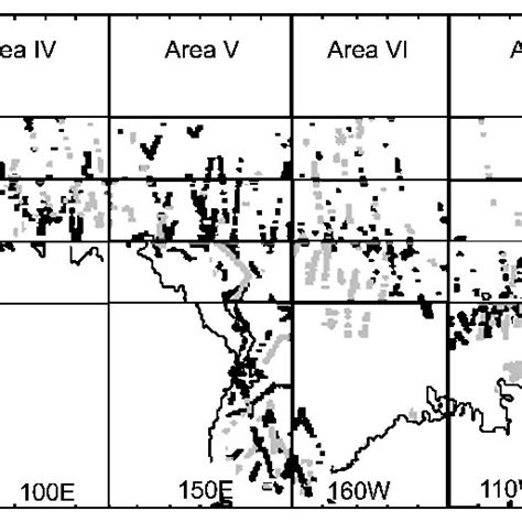 Primary Sighting Positions Of Antarctic Minke Whales In CPII Black