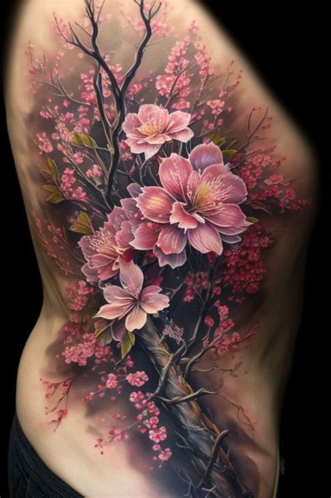 japanese style cherry blossom tree design 2 | Blossom tree tattoo ...