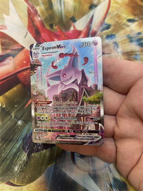 Pok Mon Tcg Espeon Vmax Fusion Strike Holo Secret Rare Ebay