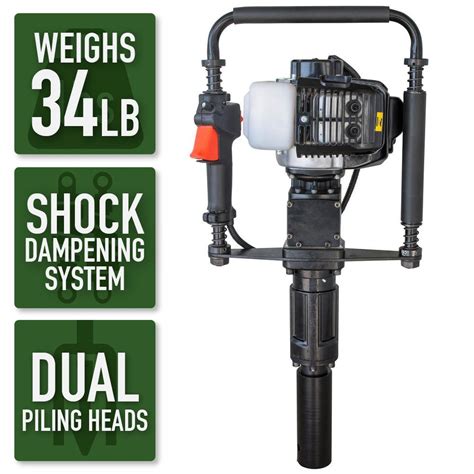 Sportsman Earth Series 327cc Gas Powered T Post Driver Jack Hammer