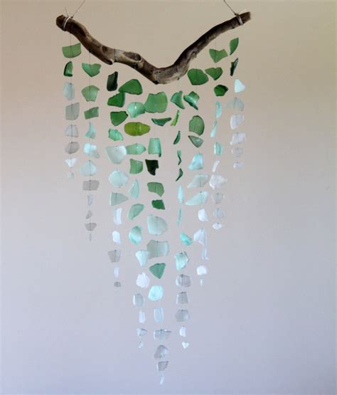 Diy Inspo Floaty Sea Glass Driftwood Mobile Love Maegan