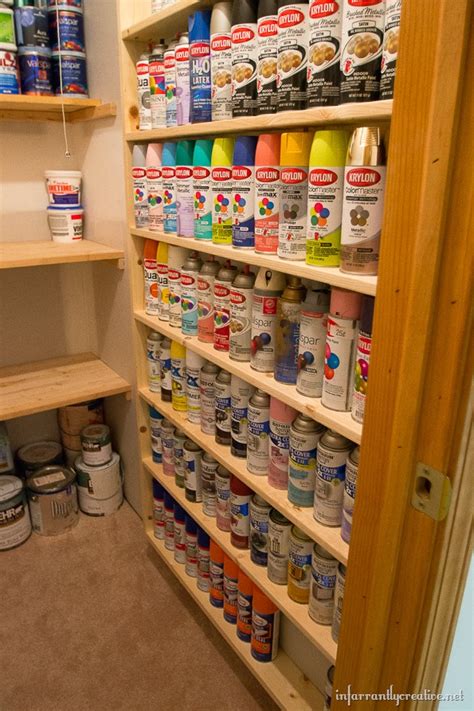 Diy Spray Paint Shelf Holds 117 Cans