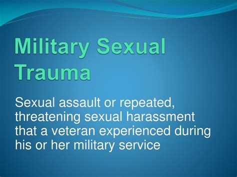 Ppt Military Sexual Trauma Powerpoint Presentation Free Download