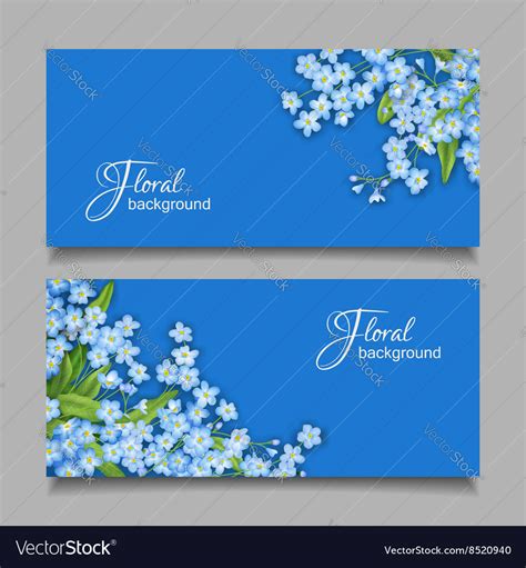 Vintage Floral Banner Royalty Free Vector Image