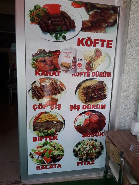 Menu at Meshur Köfteci Mahir Usta Istanbul