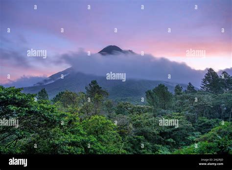 View Of Arenal Volcano At Sunrise Arenal Observatory Lodge Fortuna