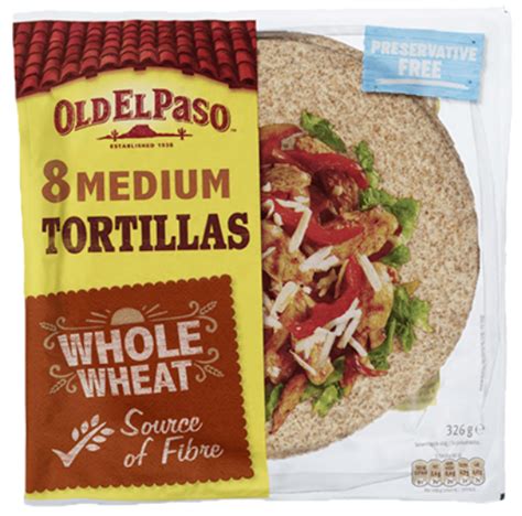 Holdbart Old El Paso Tortillas Whole Wheat 326g