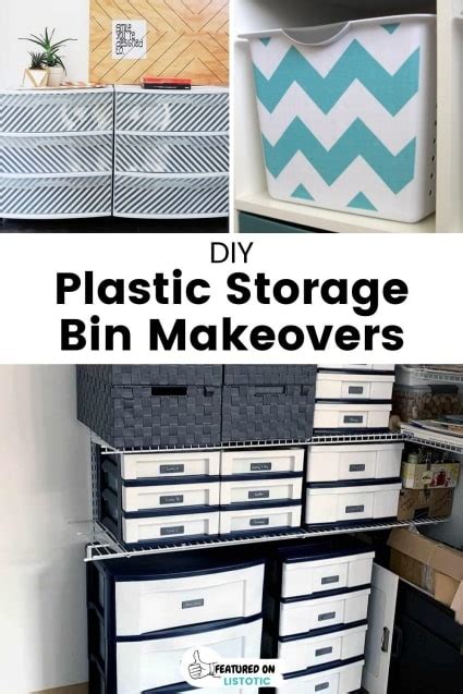 Plastic Storage Bin Makeover Ideas ⋆ Listotic