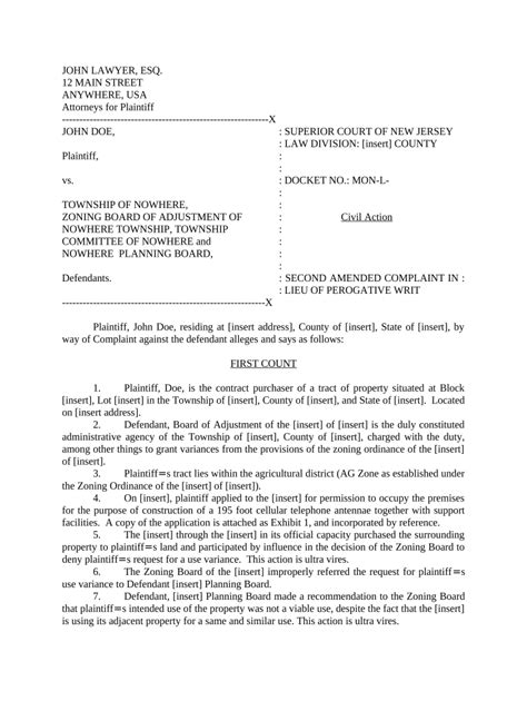 Nj Appeal Application Doc Template Pdffiller