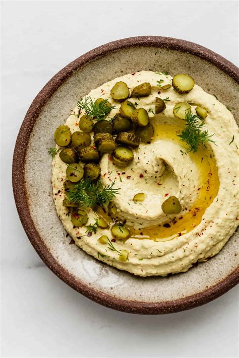 Dill Pickle Hummus - Choosing Chia