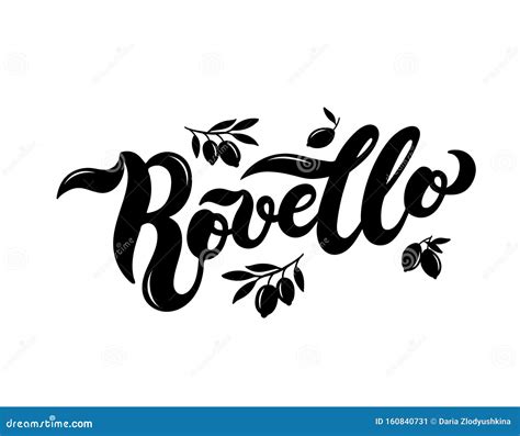 Rovello. the Name of Italian Town on the Amalfi Coast Stock ...