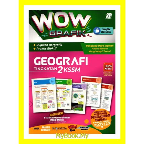 BARU MyB Buku Rujukan Nota Wow Grafik PT3 Tingkatan 2 Geografi