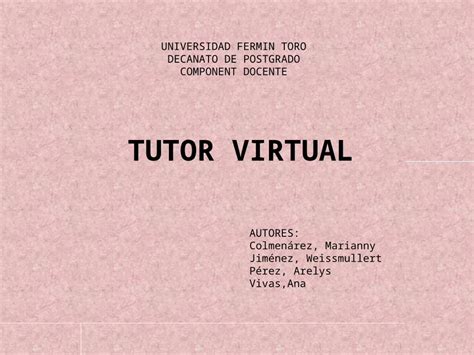 PPTX Mapa Mental Del Tutor Virtual DOKUMEN TIPS