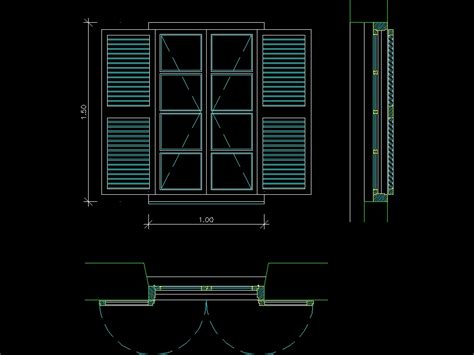 Ventana En Autocad Descargar Cad 2275 Kb Bibliocad