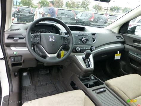 Beige Interior 2013 Honda Cr V Ex Awd Photo 71593125