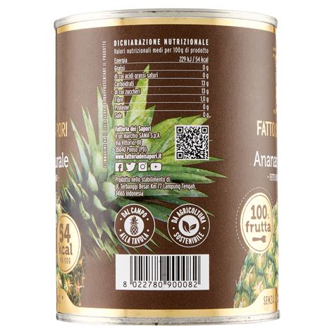 Fattoria Dei Sapori Ananas Naturale 565 G Carrefour