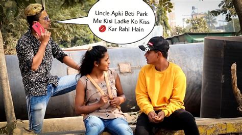 Uncle Apki Beti Ek Ladke Ke Sath Park Me Hain Prank In India 2020