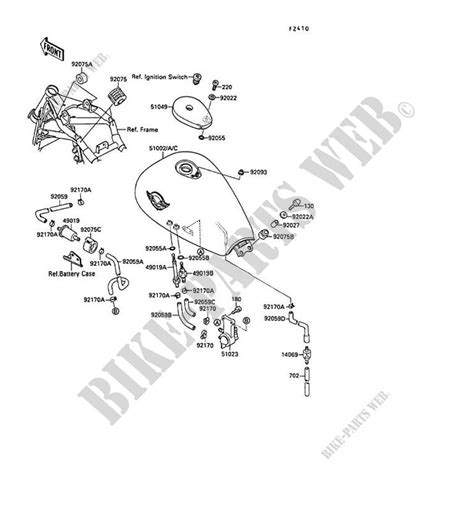 Reservoir Carburant Pour Kawasaki Vn Se Kawasaki Catalogue