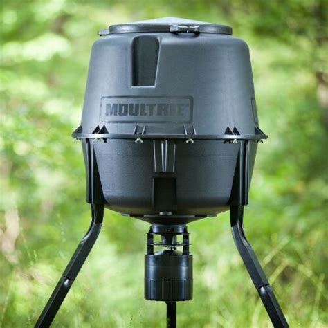 Moultrie 30 Gallon Hopper Hunting Tripod Deer Feeder Wdigital Timer