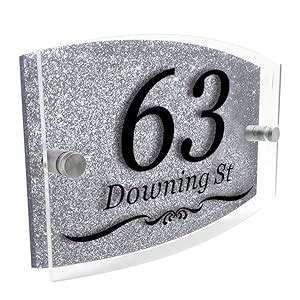 House Number Plaques Door Number Plaques Personalised Acrylic Door