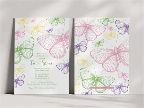 Printable Butterfly Party Invitation Butterfly Birthday - Etsy