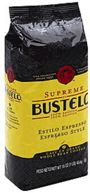 Bustelo Whole Bean Espresso Style Supreme By Bustelo Coffee Premium